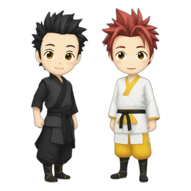 Zenitsu et tanjiro sticker