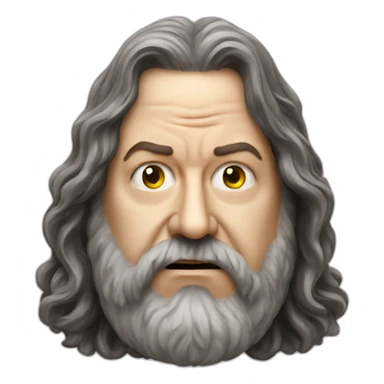 Photorealistic Angry Richard stallman sticker