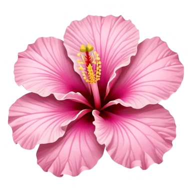 light pink hibiscus sticker