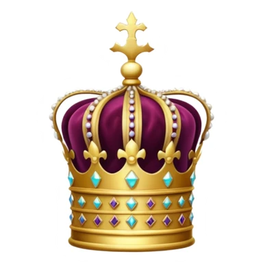 an  old crown in a glass showcase sticker