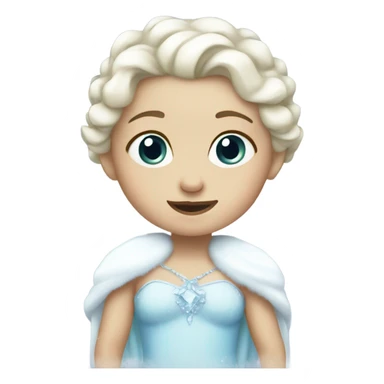 Baby snow princess sticker