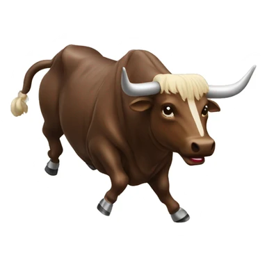 Mechanical bull sticker