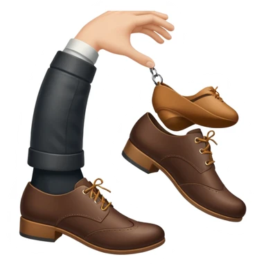 Throwing shoe at someone  sticker