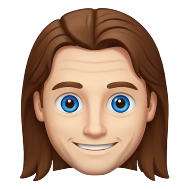 Elmer Bäck, Finnish Actor (b.1981) with blue eyes, brown long hair sticker