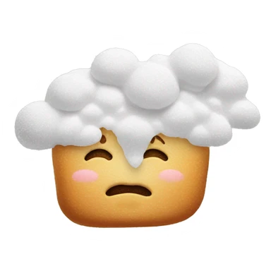 Nose powdered sugar sticker