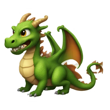 Dragon with a big butt sticker