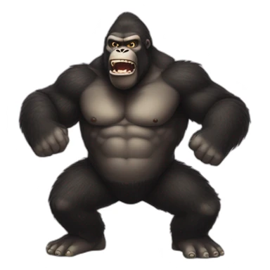 King Kong banging on chest sticker