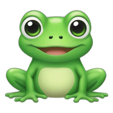 Grenouille kawaii sticker