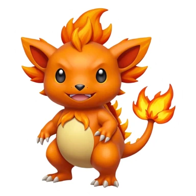 Crocalor-Pokémon, full body sticker