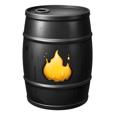 oil sludge in barrel  sticker