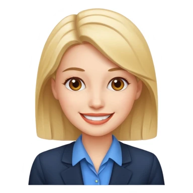 woman with office look sticker