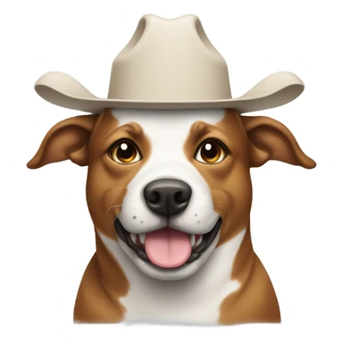 Dog wearing cow hat sticker