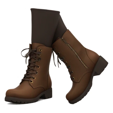 ankle boots brown sticker