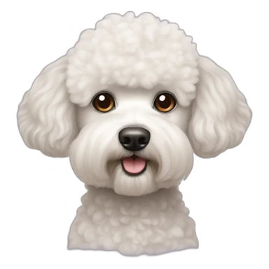 Poodle and Bichon Frise mix sticker