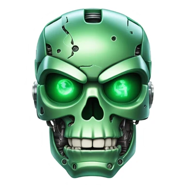 Robot Ghost Hulk Terminator Face sticker