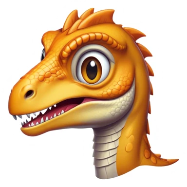 Cinematic Comical jurassic park Velociraptor Portrait Emoji, Head tilted dramatically with an exaggeratedly shocked expression, featuring a sleek, agile form with wide, comically expressive eyes and a quirky, animated snout that brings out its playful side, Simplified yet hilariously expressive features, highly detailed, glowing with a slightly sassy prehistoric glow, high shine, dramatic yet playful, stylized with an air of cheeky dinosaur mischief, soft glowing outline, capturing the essence of a meme-worthy jurassic park Velociraptor that looks ready to side-eye its way into viral fame! sticker