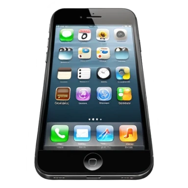 iPhone smartphone with touchscreen sticker