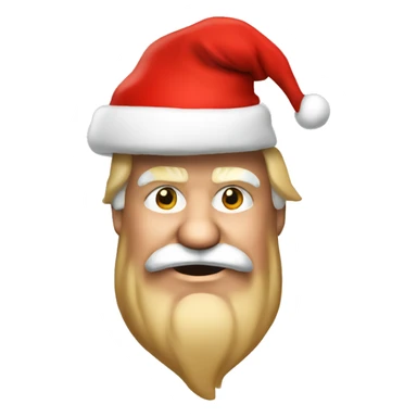 Donald Trump with santa hat sticker