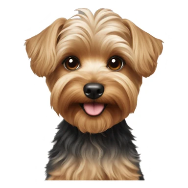 Yorkie poodle sticker