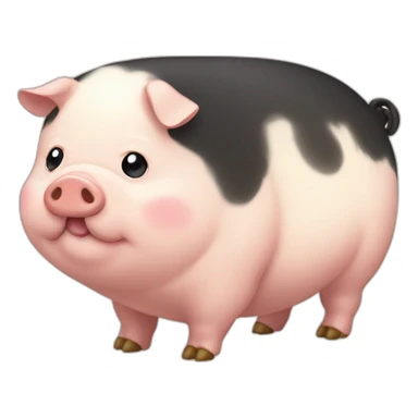 Fatty kunekune pig sticker
