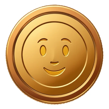 generate me a simple gold coin sticker