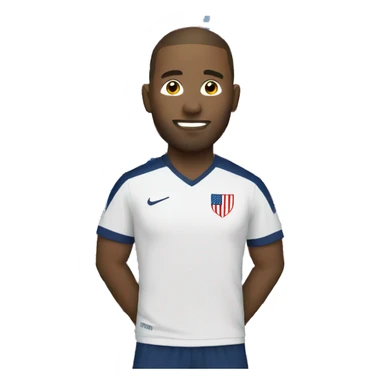 USA white man soccer sticker