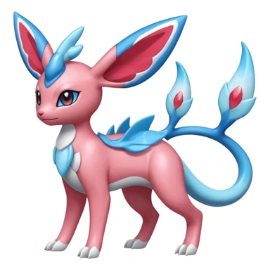 Hydro-elemental Salamence-Amaura-Sylveon-Fakémon-fusion (full body) sticker