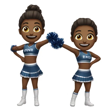 Cheer duo sticker