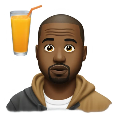 Kanye west with juice wrld sticker