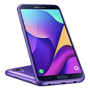 Iridescent purple Samsung galaxy a16 sticker