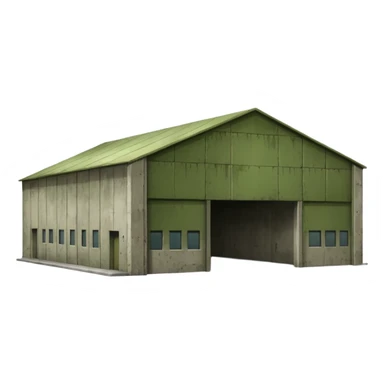 military green warehouse sticker