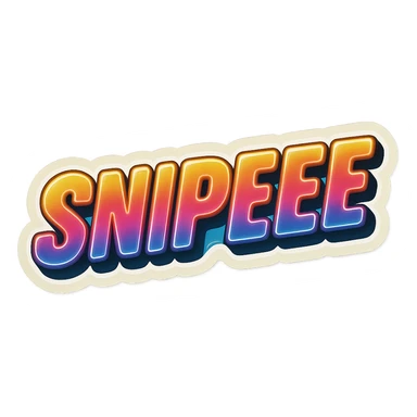 Make it say "SNIPEEE" sticker