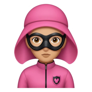 squid game pink character  sticker