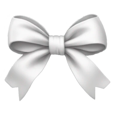 White bow sticker