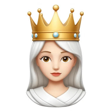 
chess queen piece object, elegant crown top, 3D cartoon, glossy material, soft shadow, mobile game icon style, centered, clean background, no text, no watermark
 sticker