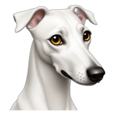white whippet sticker