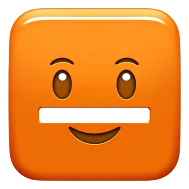 OK text in an orange square sticker