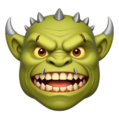 Orc teeth emoji sticker