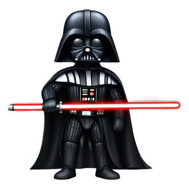 Darth vader with lightsaber out sticker
