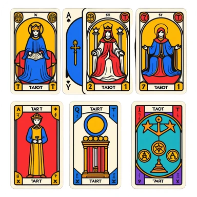 tarot cards sticker