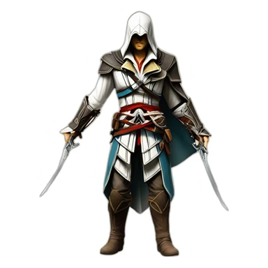 assassin's creed funny fall sticker