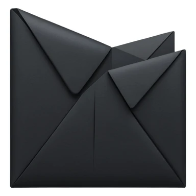 black paper letter sticker