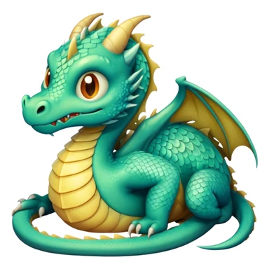 Dragon with Sickness sticker