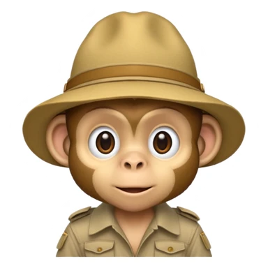 explorer monkey sticker