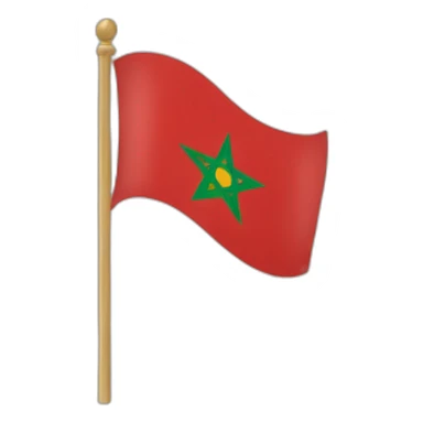 Le drapeau du Maroc avec un cœur autour sticker
