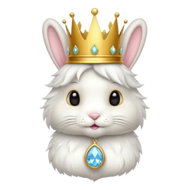 🐰👑✨ Royal bunny charm sticker