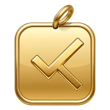 gold checkmark sticker