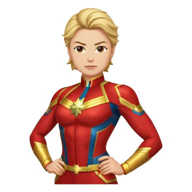 Captain Marvel superhero sticker