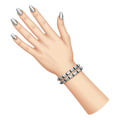Wrist with nails hammered into it in a line. sticker