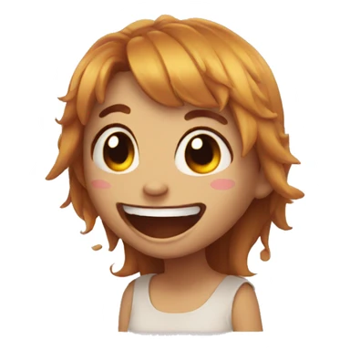 Demon girl laughs sticker